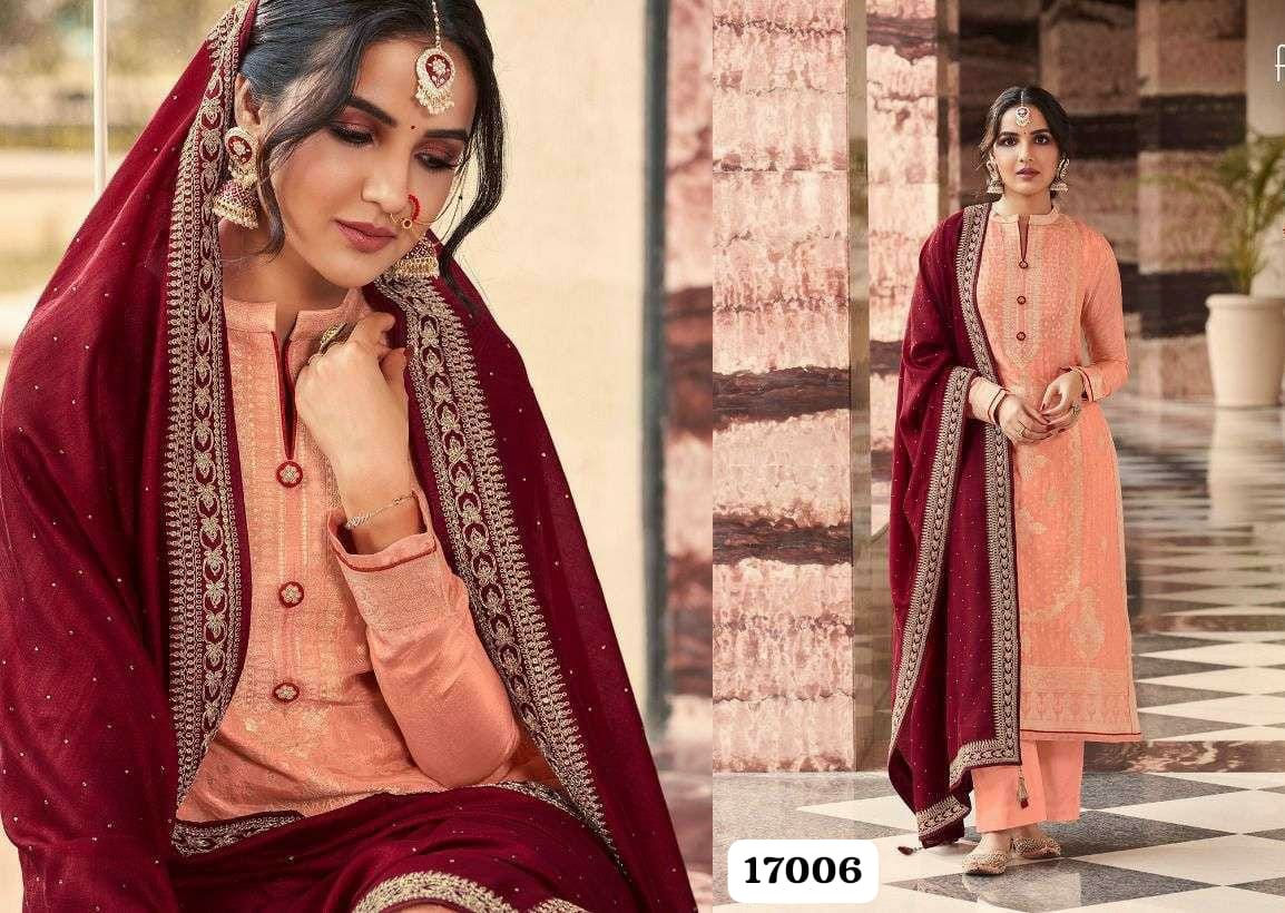 AMIRAH KHWAHISH Dola Jecard Silk With button Heavy Designer salwar suit